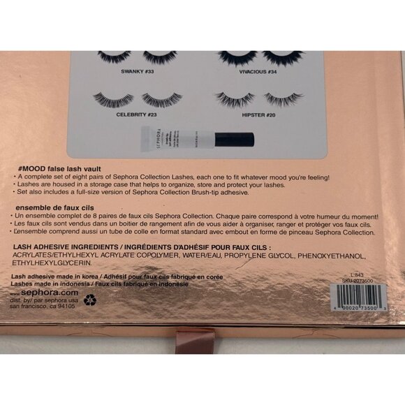 Sephora Collection #Mood False Lash Vault - Eye Lashes MUA Adhesive Glue Makeup - Picture 5 of 9